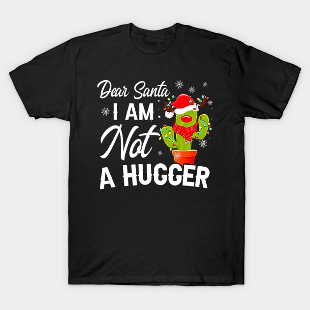 Merry Christmas Xmas Succulent Dear Santa T-Shirt by IainDodes